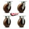 Service Caster 12 Inch Heavy Duty High Temp Phenolic Wheel Caster Swivel 2 Rigid, 4PK SCC-KP92S1230-PHRHT-2-R-2 - alternate 3